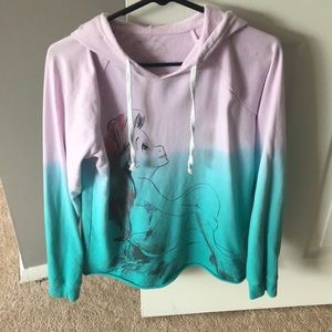Little Mermaid Pink and Blue Hoodie